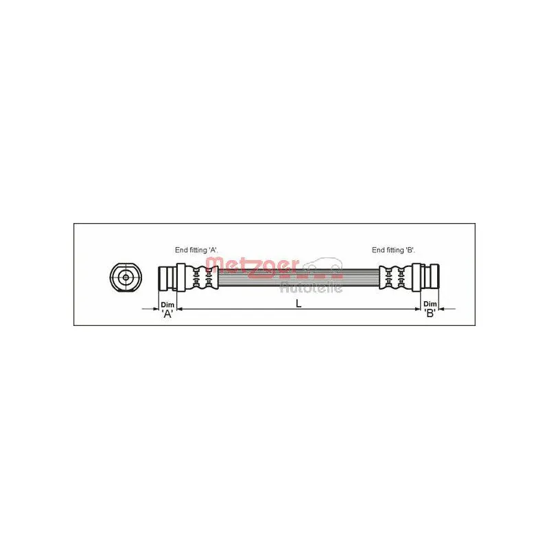 Flexible de frein METZGER 4111168