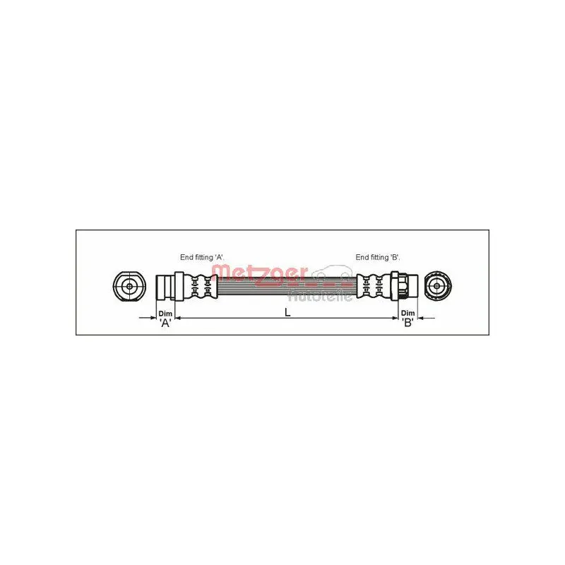 Flexible de frein METZGER 4111169