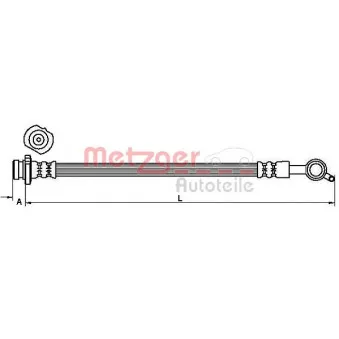 Flexible de frein METZGER 4111230