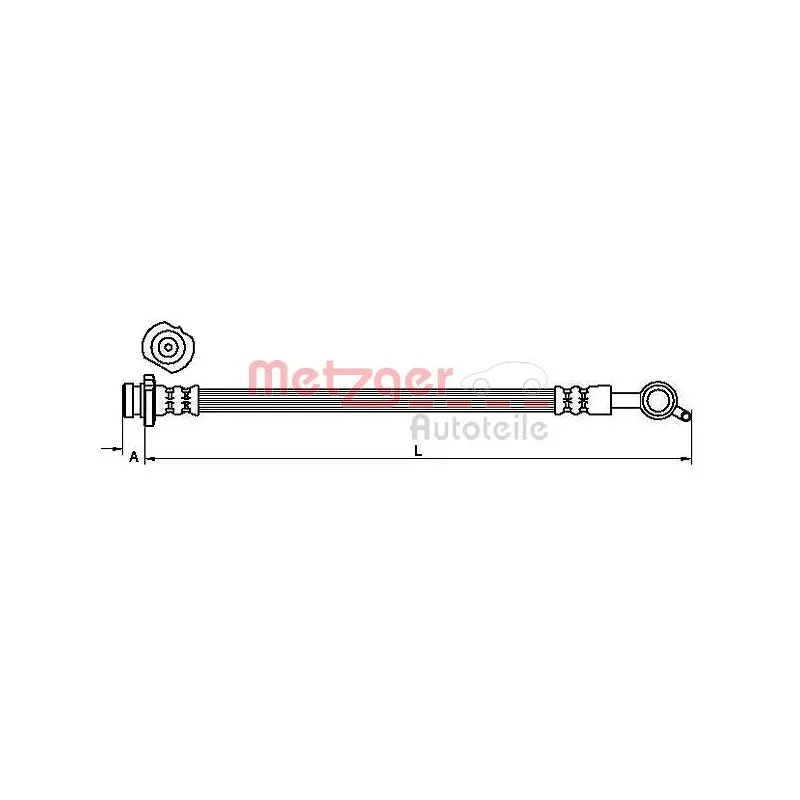 Flexible de frein METZGER 4111230