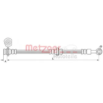Flexible de frein METZGER 4111251