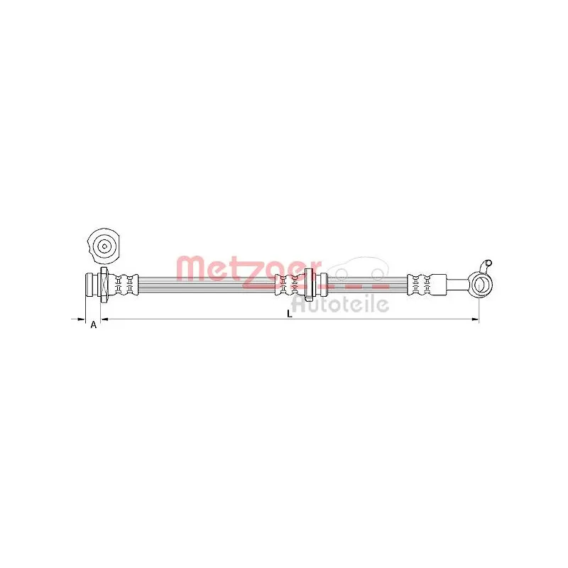 Flexible de frein METZGER 4111251
