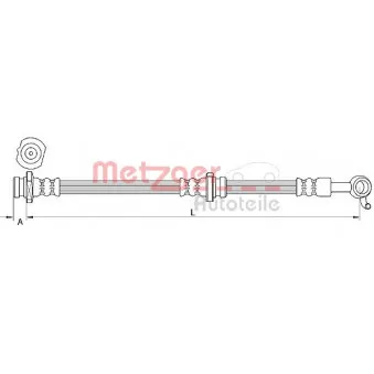 Flexible de frein METZGER 4111252