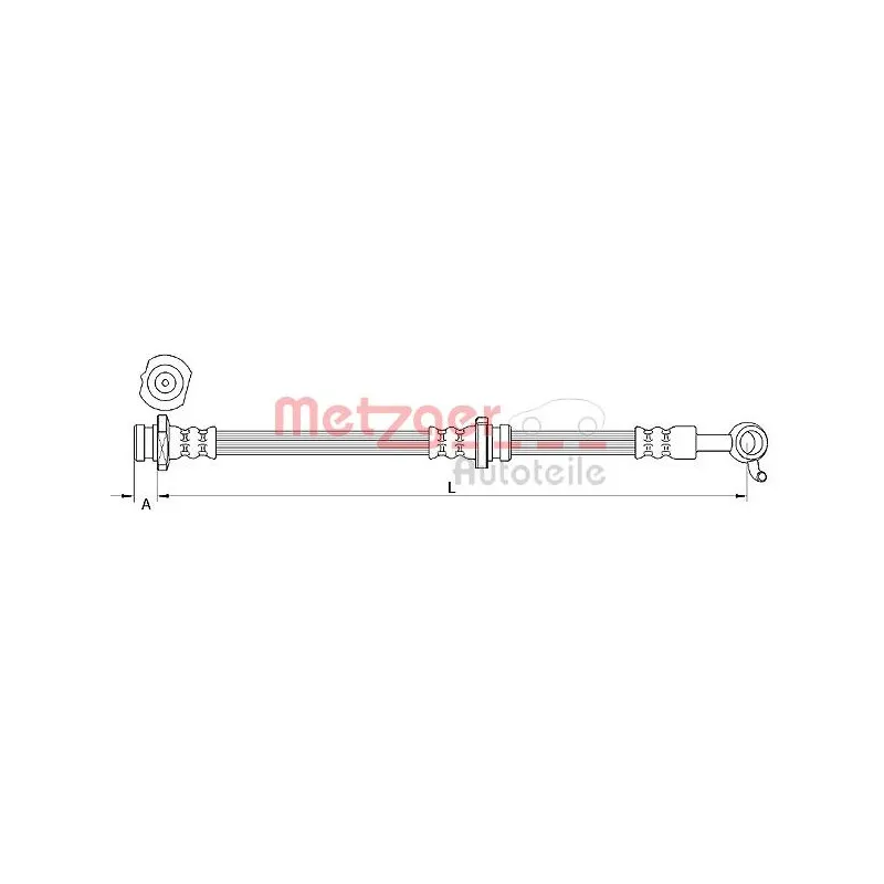 Flexible de frein METZGER 4111252