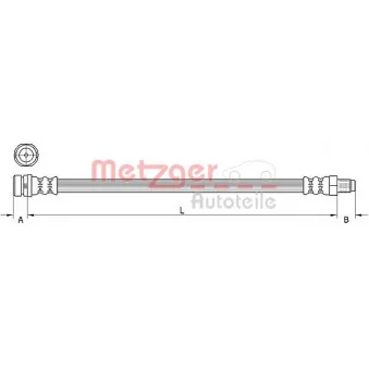 Flexible de frein METZGER 4111333