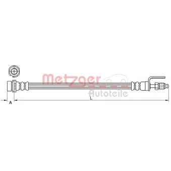 Flexible de frein METZGER 4111334