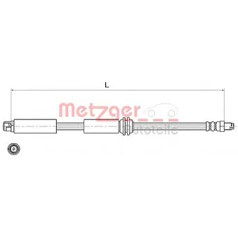 Flexible de frein METZGER 4111367