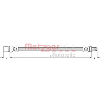 Flexible de frein METZGER