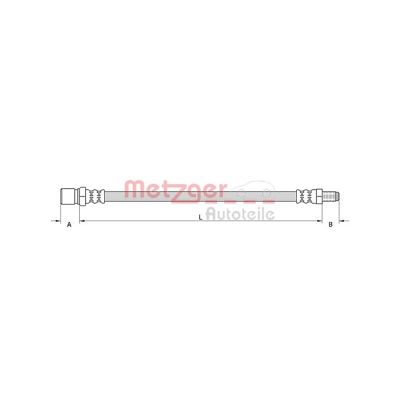 Flexible de frein METZGER 4111380