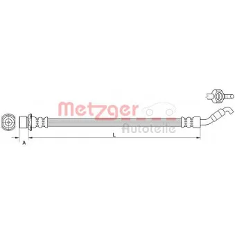 Flexible de frein METZGER 4111511