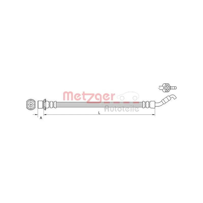 Flexible de frein METZGER 4111511