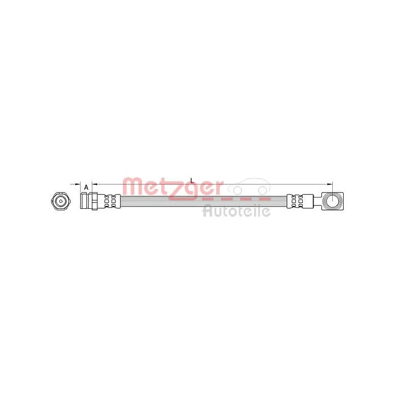 Flexible de frein METZGER 4111522