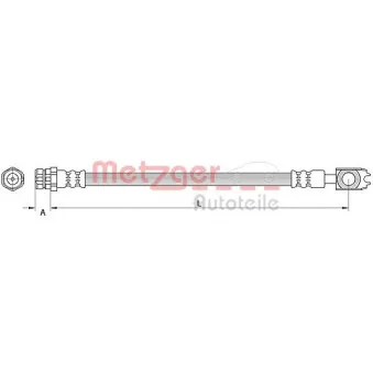 Flexible de frein METZGER 4111523