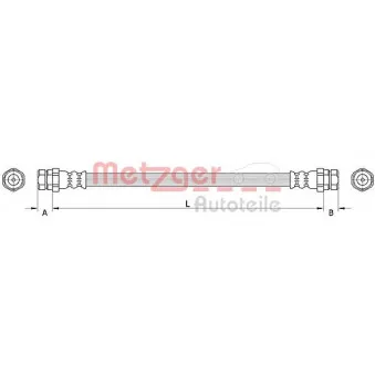 Flexible de frein METZGER 4111534