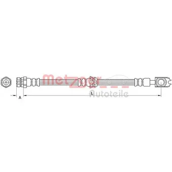 Flexible de frein METZGER 4111539