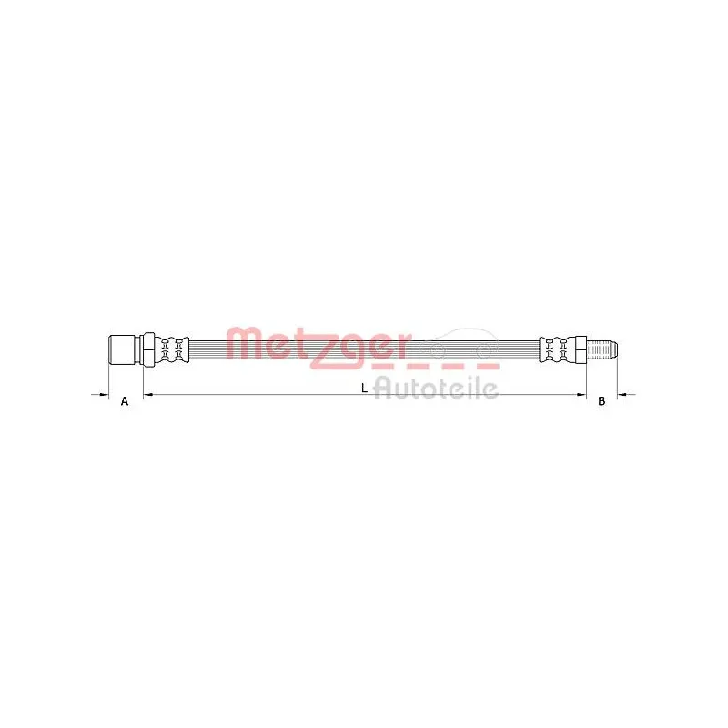 Flexible de frein METZGER 4111548