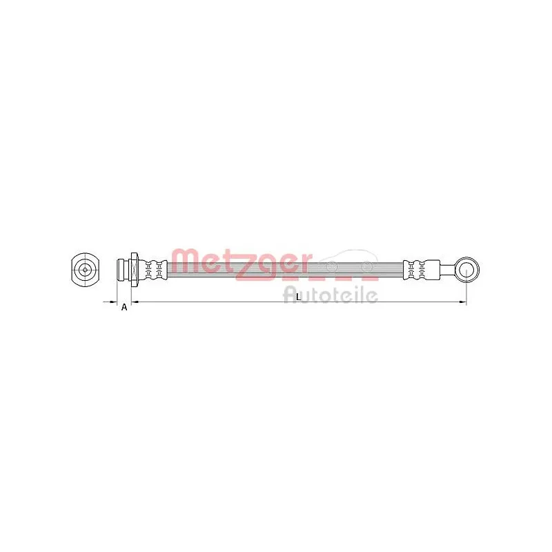 Flexible de frein METZGER 4111549