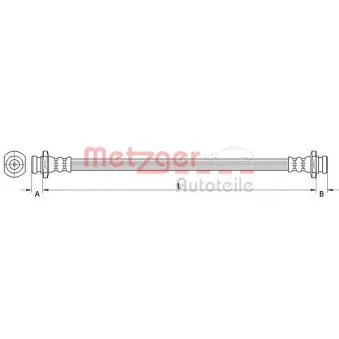 Flexible de frein METZGER