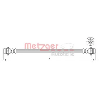 Flexible de frein METZGER 4111583