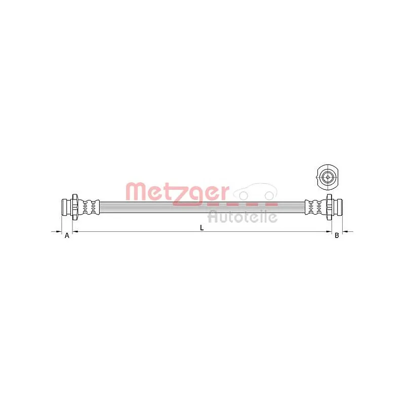 Flexible de frein METZGER 4111583