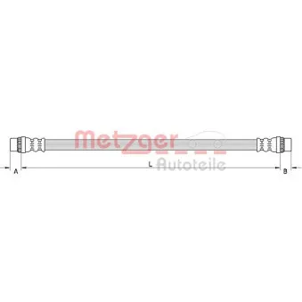 Flexible de frein METZGER 4111586