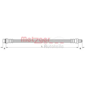 Flexible de frein METZGER 4111587