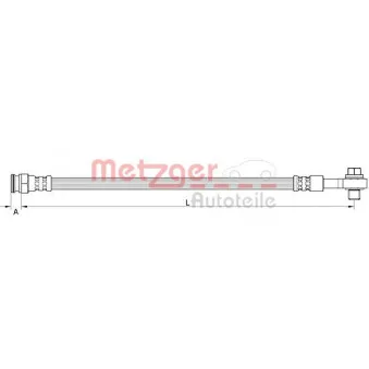 Flexible de frein METZGER