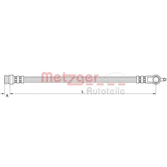 Flexible de frein METZGER
