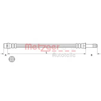 Flexible de frein METZGER 4111639