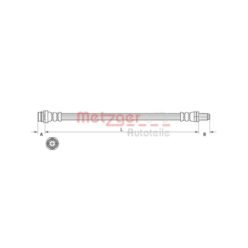 Flexible de frein METZGER 4111641