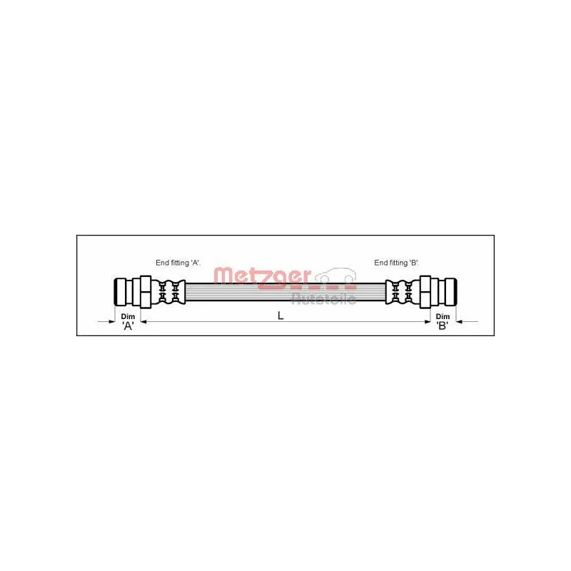 Flexible de frein METZGER 4111682