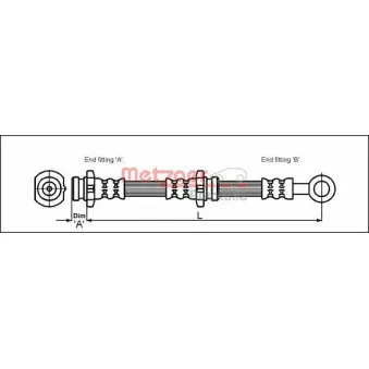 Flexible de frein METZGER 4111997