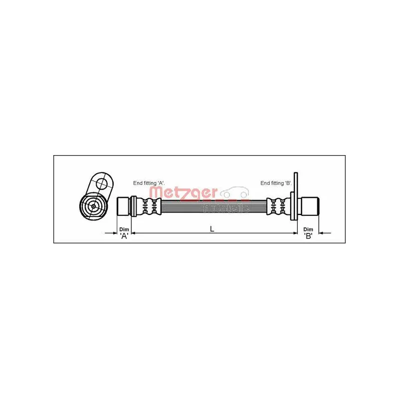 Flexible de frein METZGER 4112183