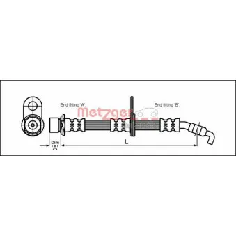 Flexible de frein METZGER 4112200