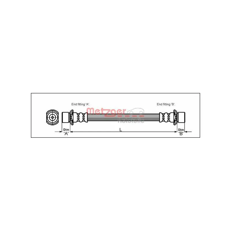 Flexible de frein METZGER 4112210