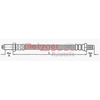 Tuyau d'embrayage METZGER 4112219