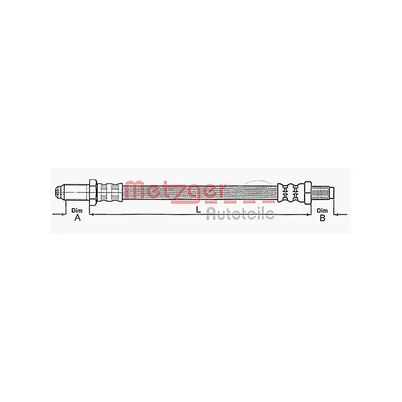 Tuyau d'embrayage METZGER 4112219