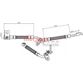 Flexible de frein METZGER 4112228