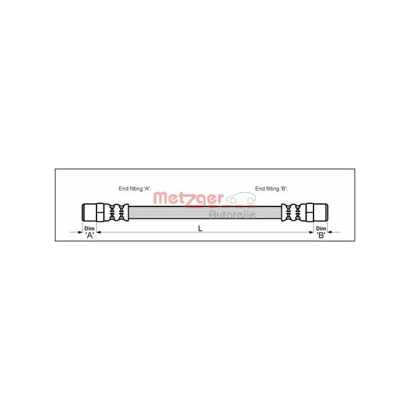 Flexible de frein METZGER 4112309