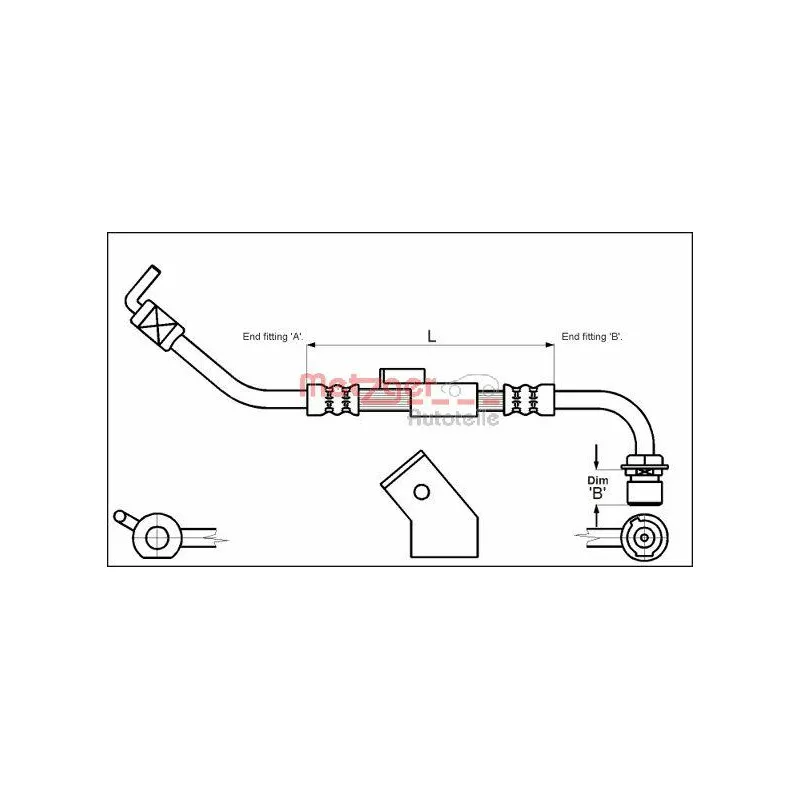 Flexible de frein METZGER 4112333