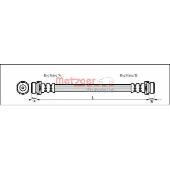 Flexible de frein METZGER 4112503