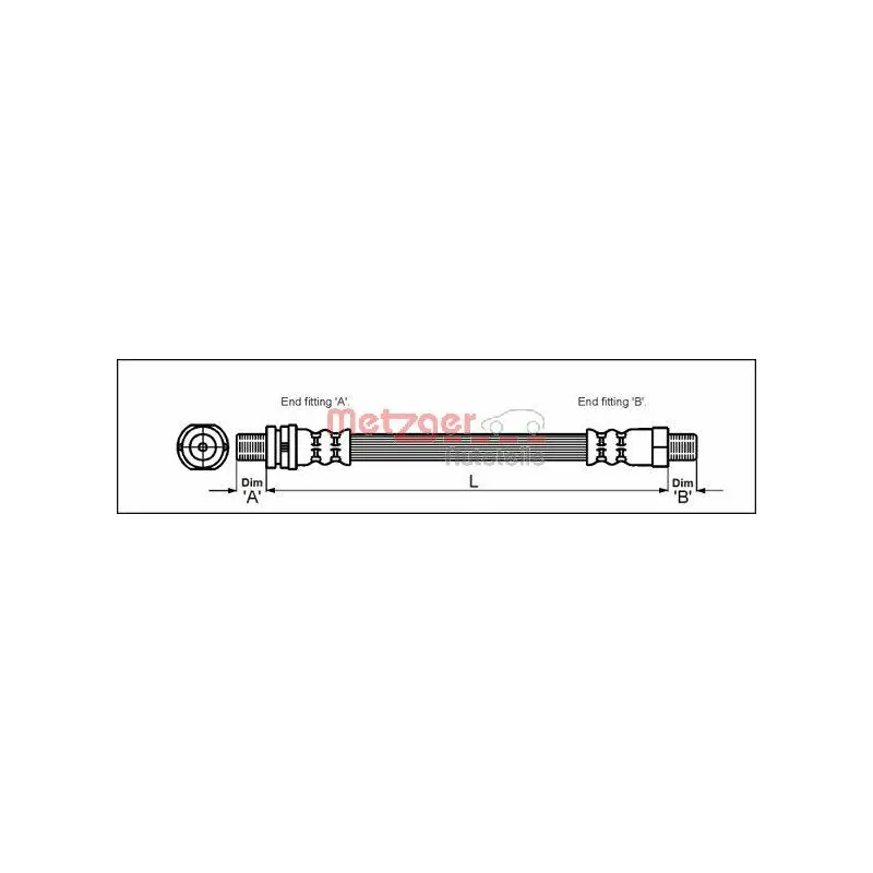 Flexible de frein METZGER 4112507
