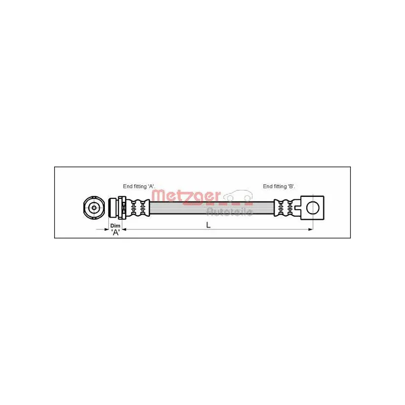 Flexible de frein METZGER 4112514