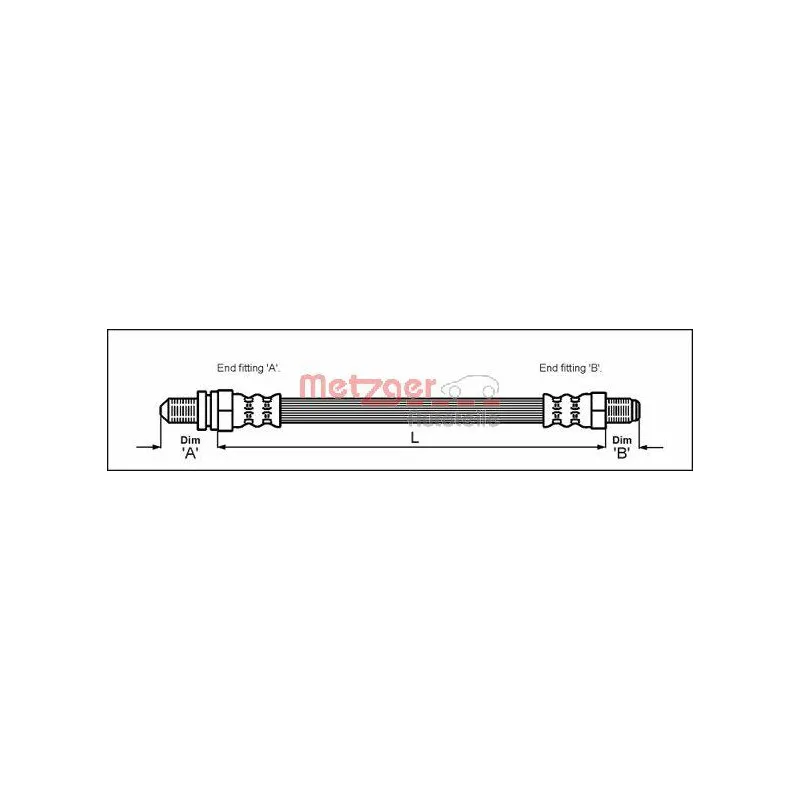 Flexible de frein METZGER 4112518