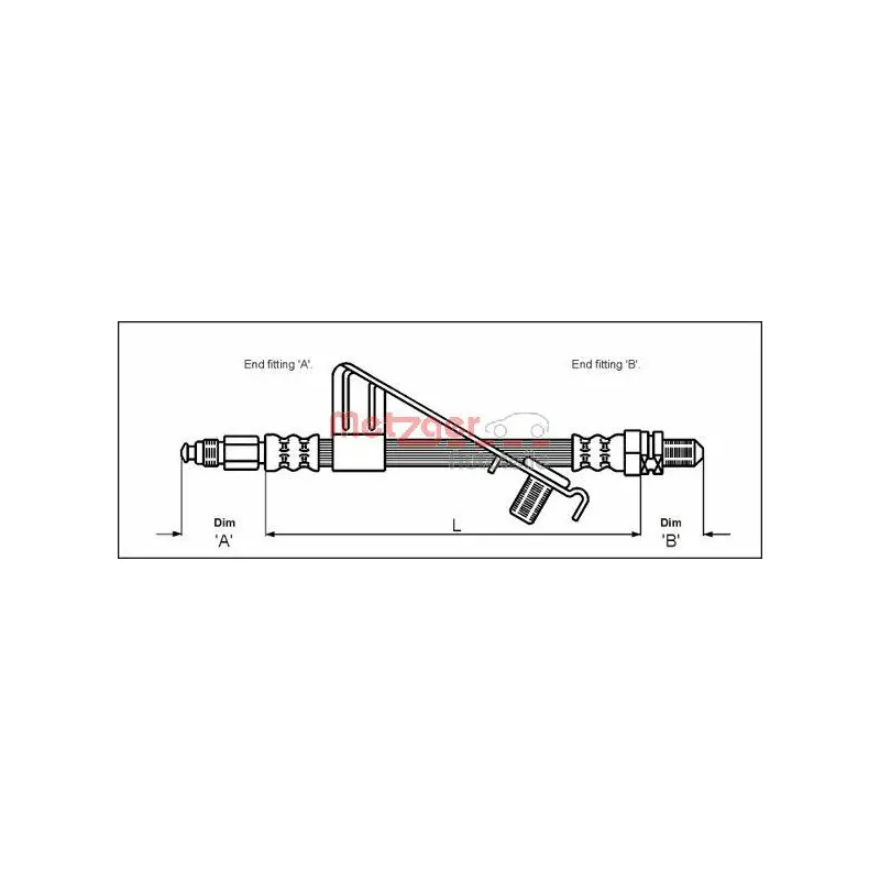 Flexible de frein METZGER 4112528