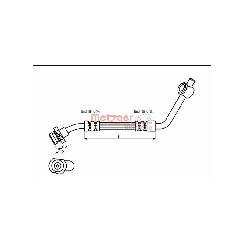 Flexible de frein METZGER 4112529