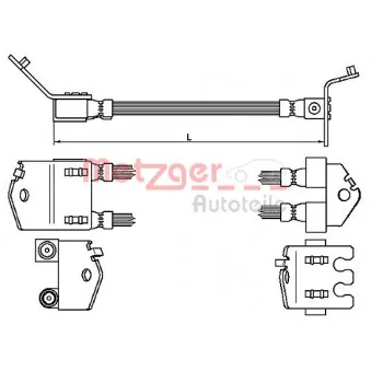 Flexible de frein METZGER 4112539