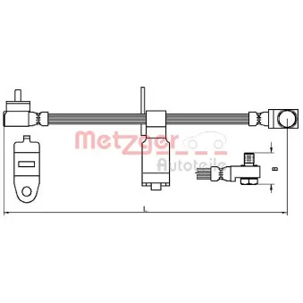 Flexible de frein METZGER 4112542
