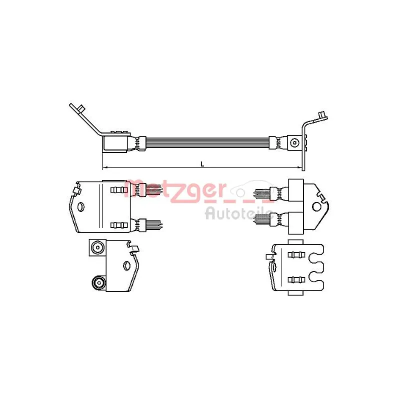 Flexible de frein METZGER 4112543