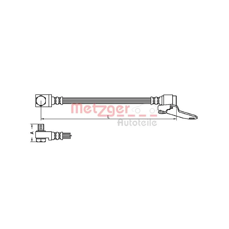 Flexible de frein METZGER 4112545